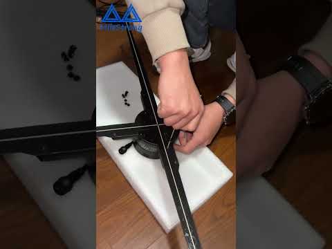 3D Holographic Fan Display Unboxing Process