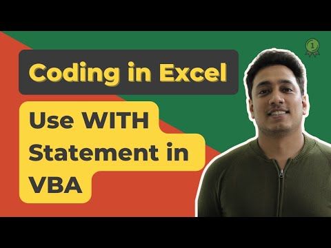 How to use With Statement in a Macro | VBA in Excel