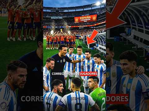 El CASTIGO de Scaloni a cada jugador tras perder la final con España 🇦🇷😂