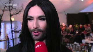 Conchita Wurst - Eröffnung Skiflug WM Kulm 14.1.2016