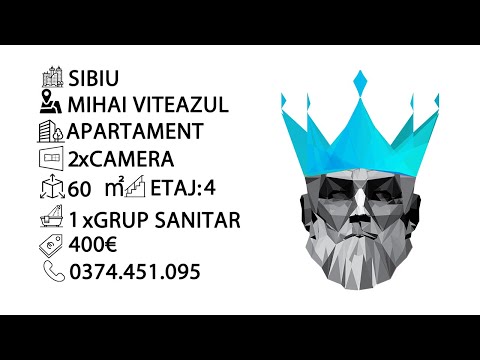 SIBIU|Mihai Viteazu | Decomandat | Balcon | 2 Camere