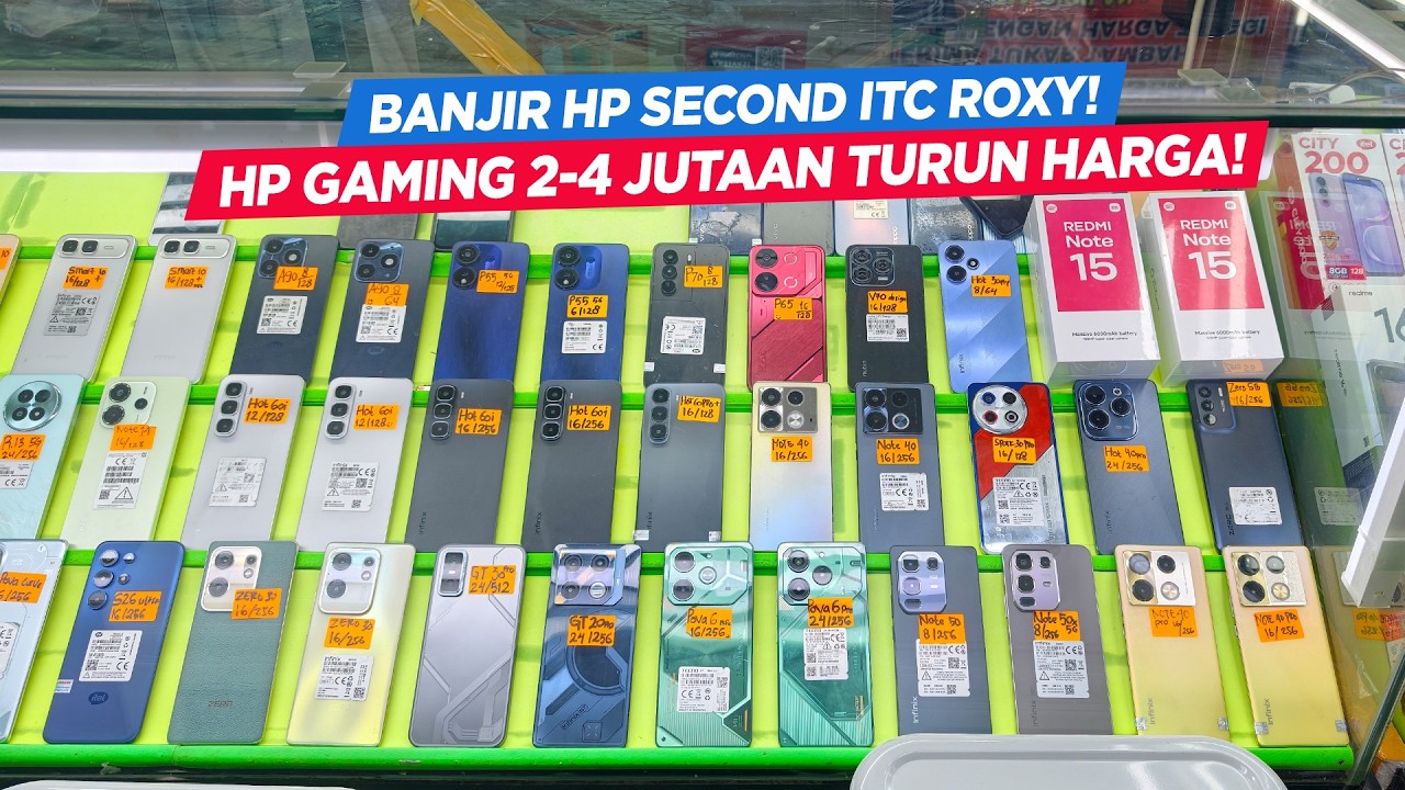 Cek Pasar Offline! HP GAMING MURAH DI ITC ROXY MAS! POCO X7 Pro, Tecno Camon 40! #MarZoom 365