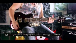 Video thumbnail for Aristides 020 Deep Ruby Red Marble Gold demo by Aristides Guitars