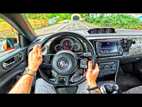 2014 Volkswagen Beetle Cabrio 1.2 DSG - POV TEST DRIVE