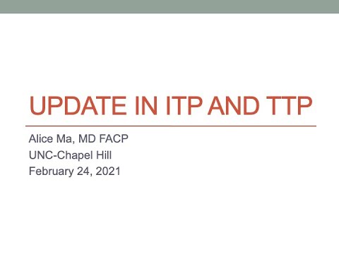 Update in ITP and TTP - A. Ma - 20210224