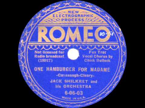 Jack Shilkret and his Orchestra - One Hamburger for Madame - 1936