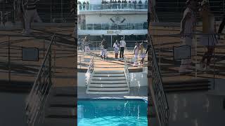 Regal Princess singers at the Sail Away party