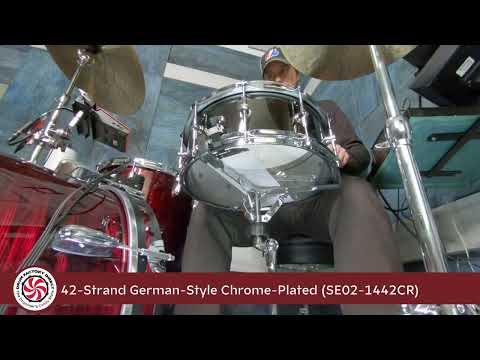 DFD 42-Strand German-Style Snare Wires With Chrome-Plated End Plates (SE02-1442CR)