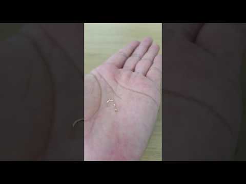 A video of Solid Gold Natural Diamond Nose Stud - U Shape