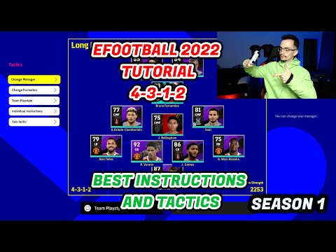 EFOOTBALL 2022 - BEST CUSTOM FORMATION 4-3-1-2 TUTORIAL BEST TACTICS & INSTRUCTIONS