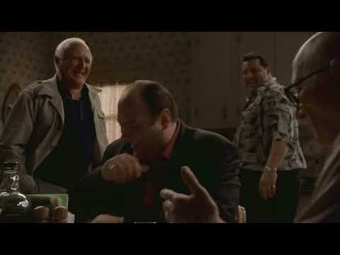 Tony and Feech La Manna Talk To Junior - The Sopranos HD