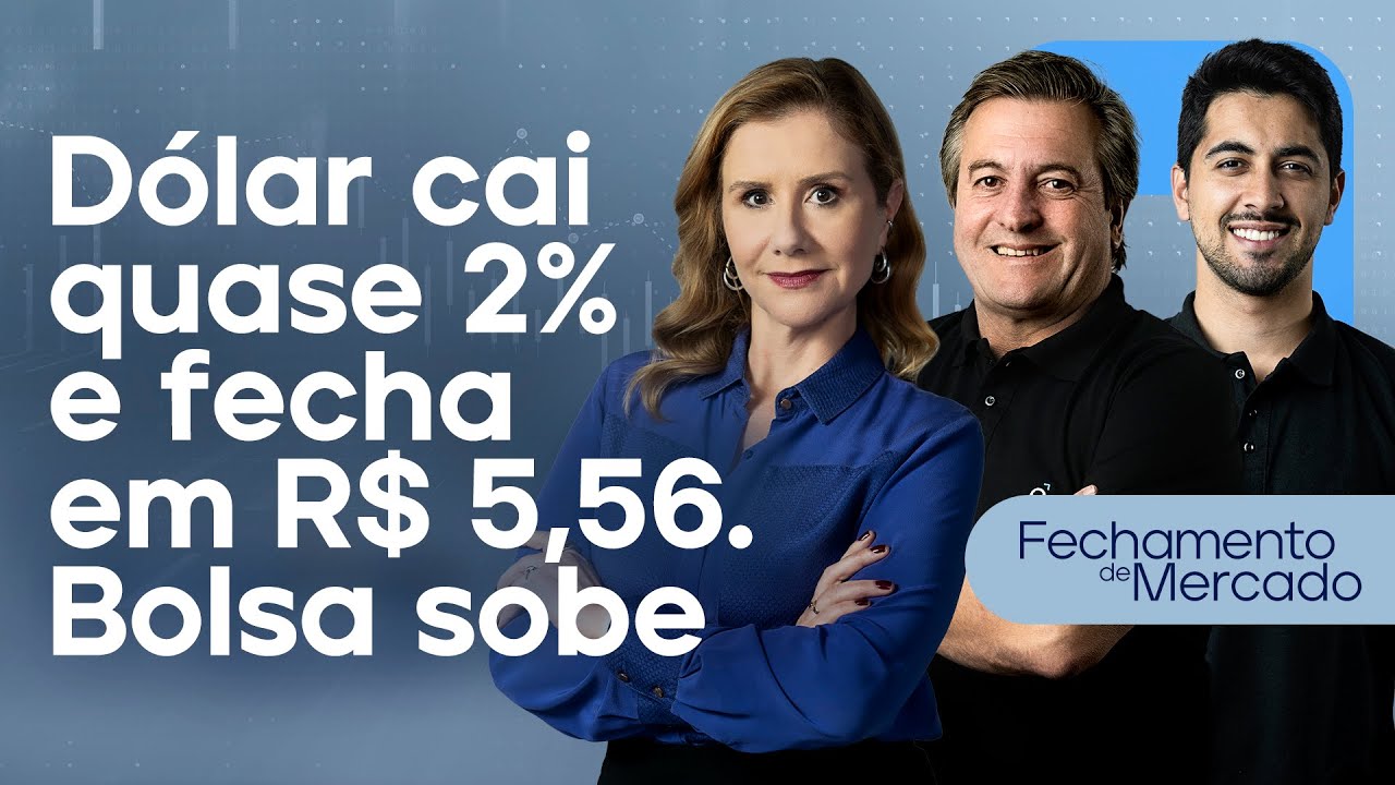 🔴 03/07/24 - DÓLAR CAI QUASE 2% E FECHA EM R$ 5,5 | BOLSA SOBE | Fechamento de Mercado