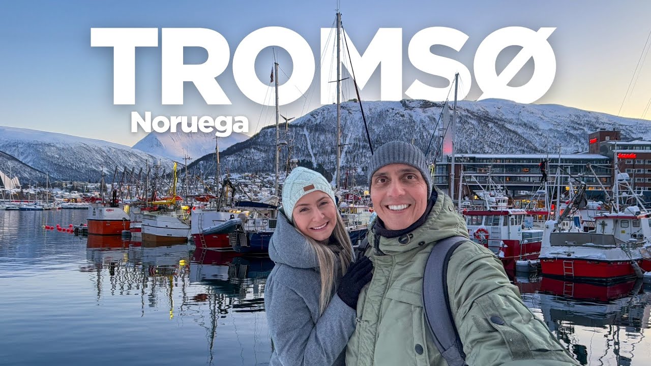 Um passeio lindo por TROMSO na NORUEGA! 4K 🇳🇴