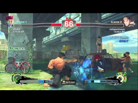 [SSF4] Japanese Ranked Match: efllake (VI) vs tobigaotineyo (RY)