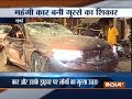 Angry public vandalizes car after it hits 2 people in Mumbai, accused driver arrested