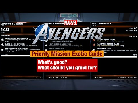 Priority Mission Exotics Guide