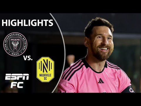 Messi Double: Inter Miami vs. Nashville SC | MLS Highlights