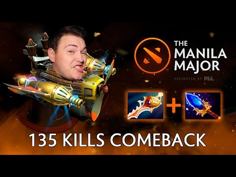 135 kills Rapiers Comeback — most epic game of Manila Major Dota 2