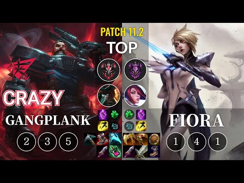 RW Crazy Gangplank vs Fiora Top - KR Patch 11.2