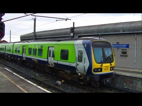 Irish Rail Commuter train number 29407 arriving at Connolly Station