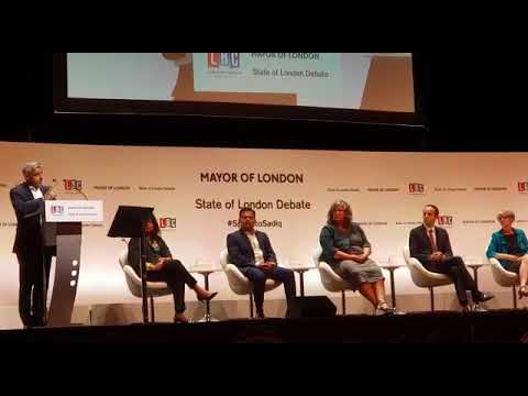 State of London Debate Sadiq Khan O2 Indigo Part 1 28th June 2018