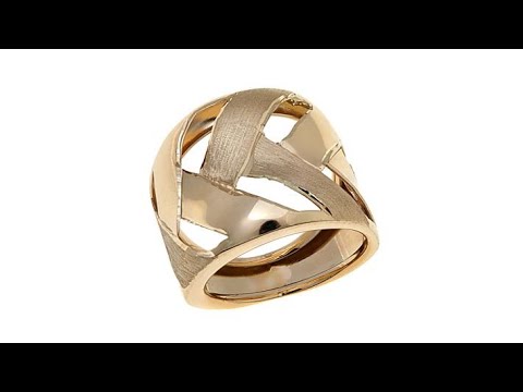 Passport to Gold 14K Yellow Gold Basketweave Ring
