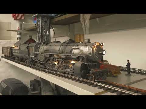 H&T Garden Railroad UP 2-10-2 G Scale Test 2