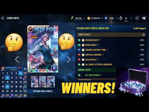 Fixing my cards? (again) & more lol - Crystal Coupons Winners - Marvel Future Fight