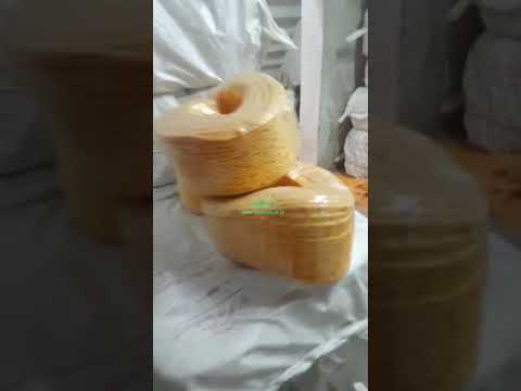 Industrial yellow virgin pp rope (>40 mm)