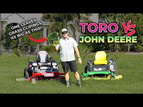 John Deere Z535M 54" vs. TORO Titan 54" - Vergleich der Schnittqualität!