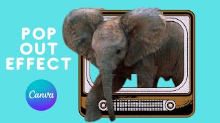 POP UP Effect in Canva | make your 3D image pop out of a 2D image | so cool
