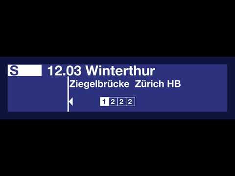 SBB Ansage - Einfahrt S-Bahn nach Winterthur - Zug hält nicht in FRB und BAE - in Unterterzen