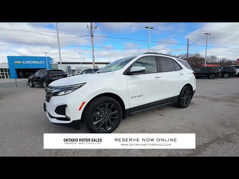 2023 Chevrolet Equinox AWD RS in White for sale at Ontario Motor Sales in Oshawa, ON
