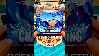 POKÉMON CHAOS RISING ETB OPENING 🔥 AMAZING IR PULLS #pokemon #pokemoncards #pokemontcg #asmr