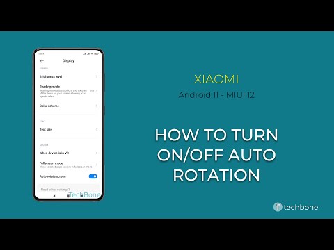 How to Turn On/Off Auto Rotation - Xiaomi [Android 11 - MIUI 12]