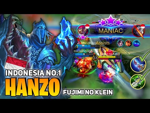 MANIAC! Hanzo Full Map Control [Top 1 Global hanzo] Fujimi No Klein - Mobile Legends