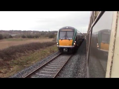 IE 22000 Class DMUs 22132 & 22227 - Waterford & Ballyhale loop 10/4/16