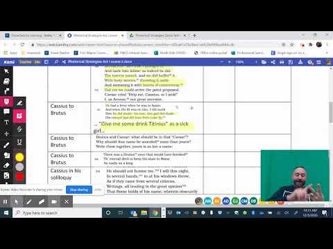 Julius Caesar Rhetorical Strategies in Act 1 scene 2