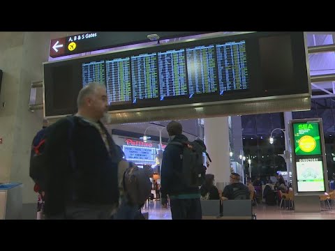 Fewer than 2 dozen flights have landed, taken off at Sea-Tac Friday