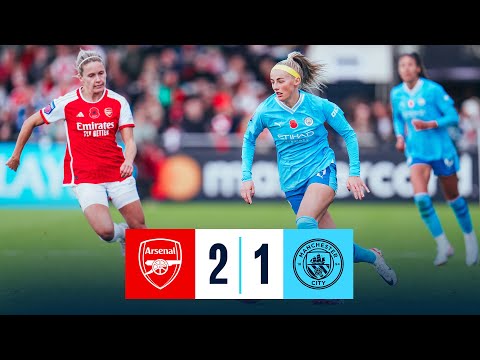 HIGHLIGHTS! LATE HEARTBREAK FOR CITY AT ARSENAL | Arsenal 2-1 Man City | WSL