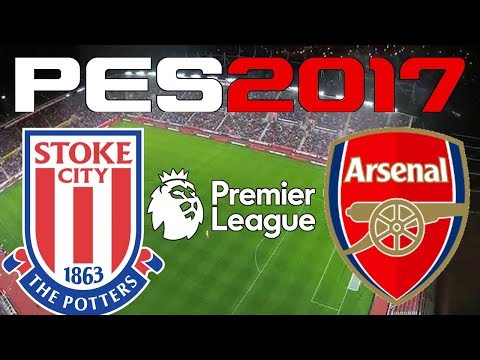 PES 2017 - 2017-18 PREMIER LEAGUE - STOKE CITY vs ARSENAL