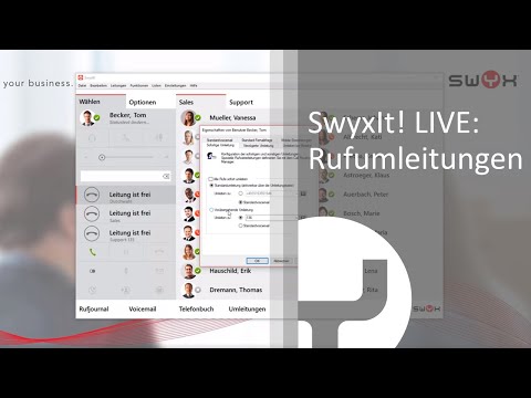 SwyxIt! LIVE: Rufumleitungen