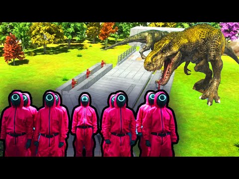SQUID GAME DEATH RUN - Animal Revolt Battle Simulator