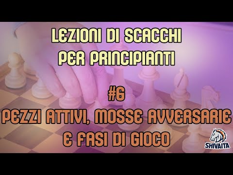 LEZIONI DI SCACCHI PER PRINCIPIANTI #6 - Pezzi attivi, Mosse avversarie e Fasi di gioco