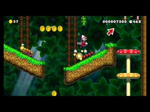 SMM2 Level  - Treebreeze Forest Romp  (WR Run)