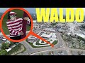 drone catches Where's Waldo at amusement park (he was super angry)