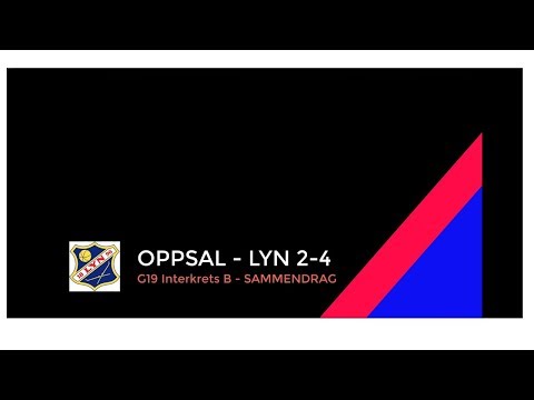 G19 Interkrets B: Oppsal - Lyn 2-4 (0-1)