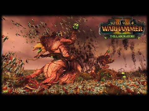 DOOMWHEELS + HELL ABOMINATIONS VS 40,000 LIZARDMEN! Total War: Warhammer 2 - The Laboratory