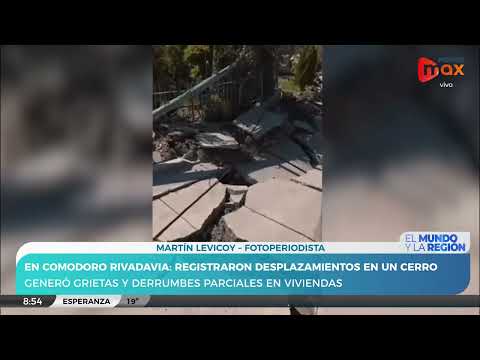 Ocurrió un grave desplazamiento de un cerro en Comodoro Rivadavia | Martín Levicoy - Fotoperiodista