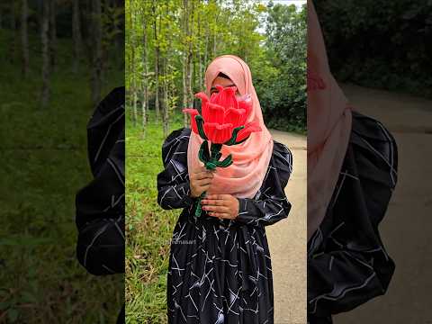 Pipe cleaner diye flower😍💝🌺 #shorts